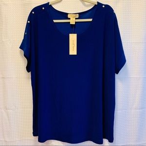Royal Blue Plus Size Top
